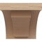 Ekena Millwork 4"W x 4"D x 4"H Wide Rivera Rough Cedar Woodgrain TimberThane Corbel, Primed Tan CORUR04X04X04RIVRCPR - alternate 2